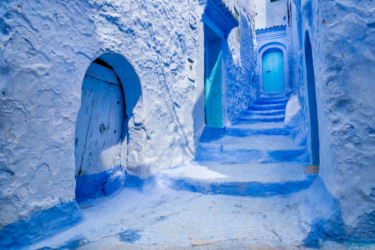 The beautiful blue medina of Chefchaouen
