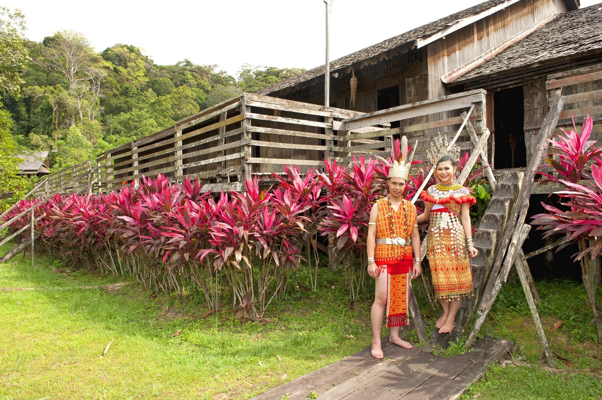 Where to go in Borneo - Visit the Sarawak Cultural village