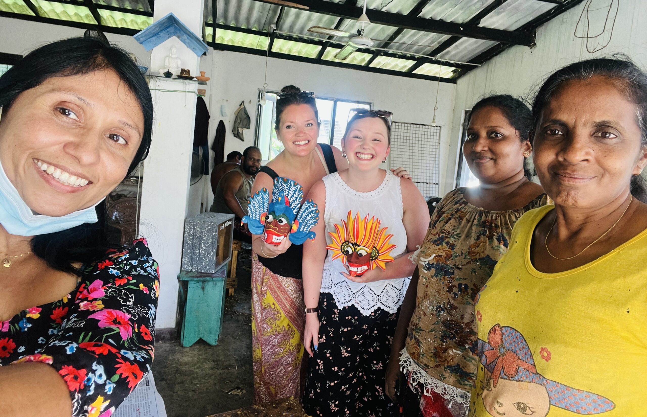 Mask making in Sri Lanka - Rebecca's 2023 highlight